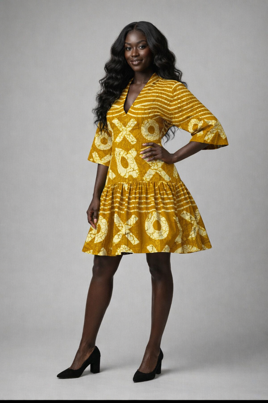 Bubu Jurk-Batik Print