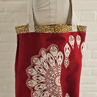 Tote Tas in Afrikaanse Print - Geel