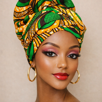 Hoofddoek/Headwrap in Afrikaanse Print