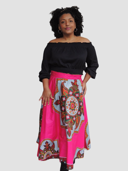 Maxi Rok van Afrikaanse Print