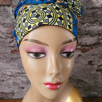 Hoofddoek/Headwrap in Afrikaanse Print