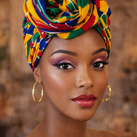 Hoofddoek/Headwrap in Afrikaanse Print