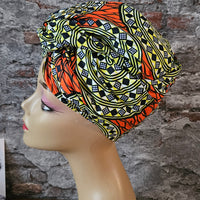 Hoofddoek/Headwrap in Afrikaanse Print