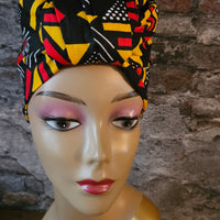 Hoofddoek/Headwrap in Afrikaanse Print