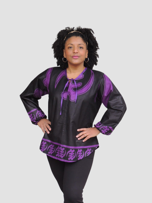 Handgemaakte Kleurrijke Top in Afrikaanse Print