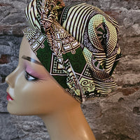 Hoofddoek/Headwrap in Afrikaanse Print(Gratis verzending)