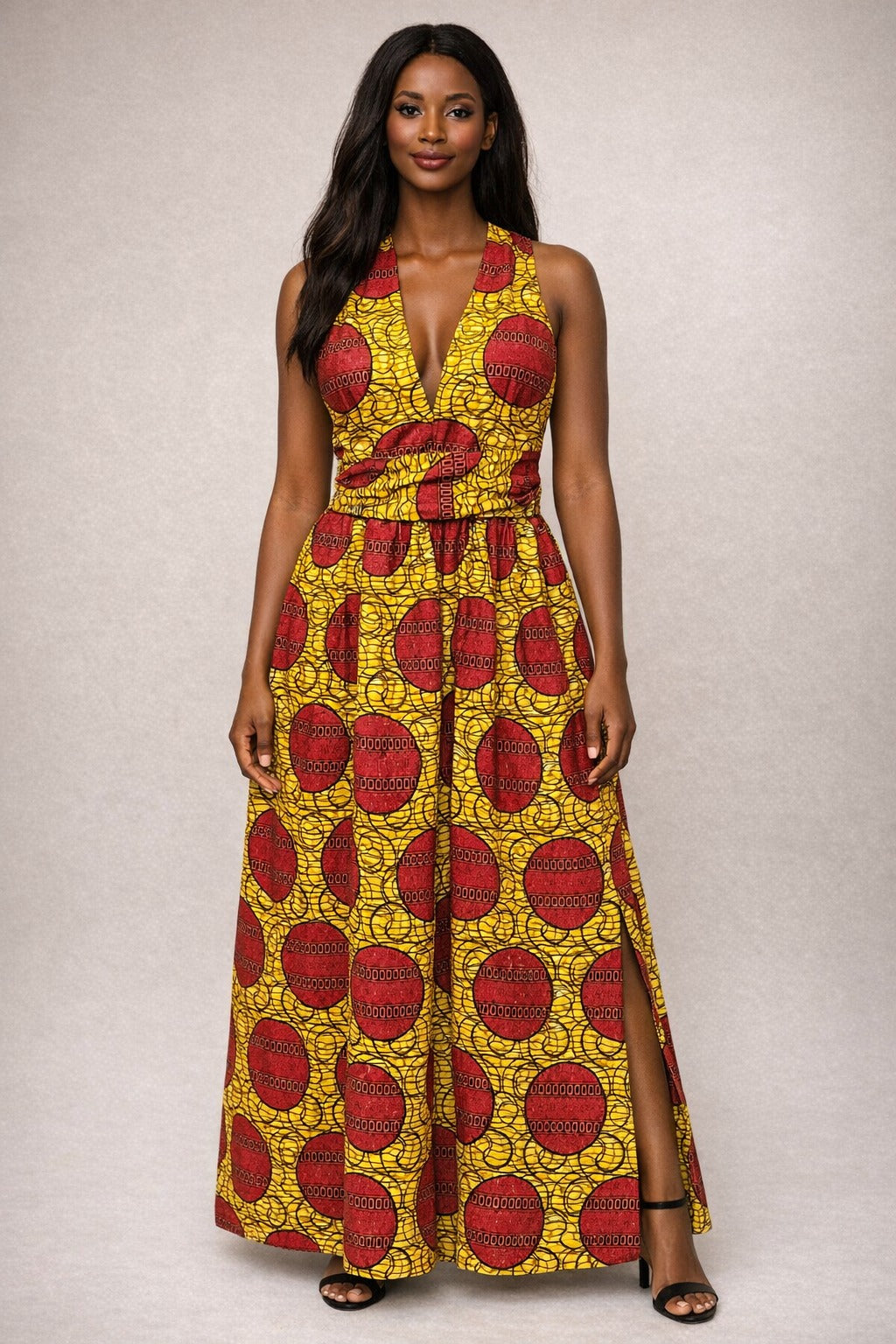 Infinity Multiway Maxi Jurk van Afrikaanse Print -