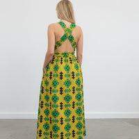 Infinity  Multiway Maxi Jurk van Afrikaanse Print