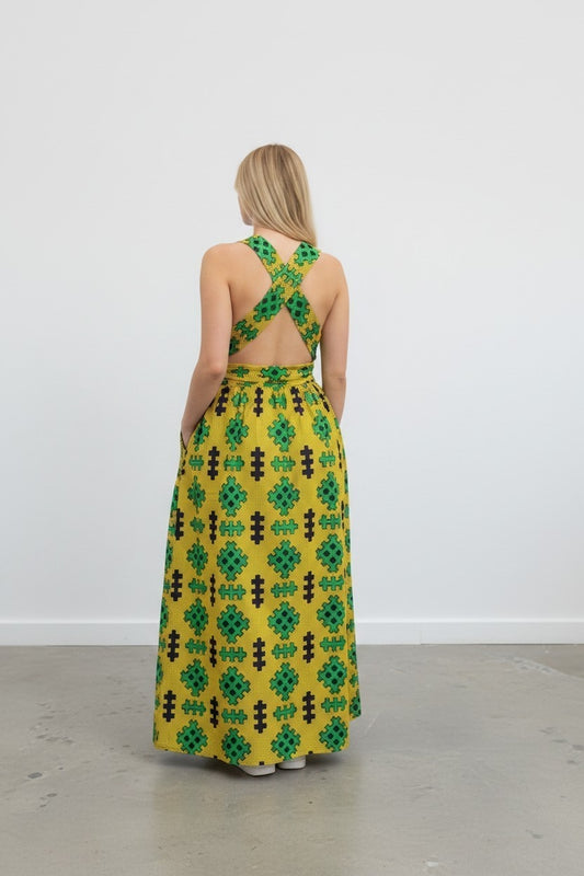Infinity  Multiway Maxi Jurk van Afrikaanse Print
