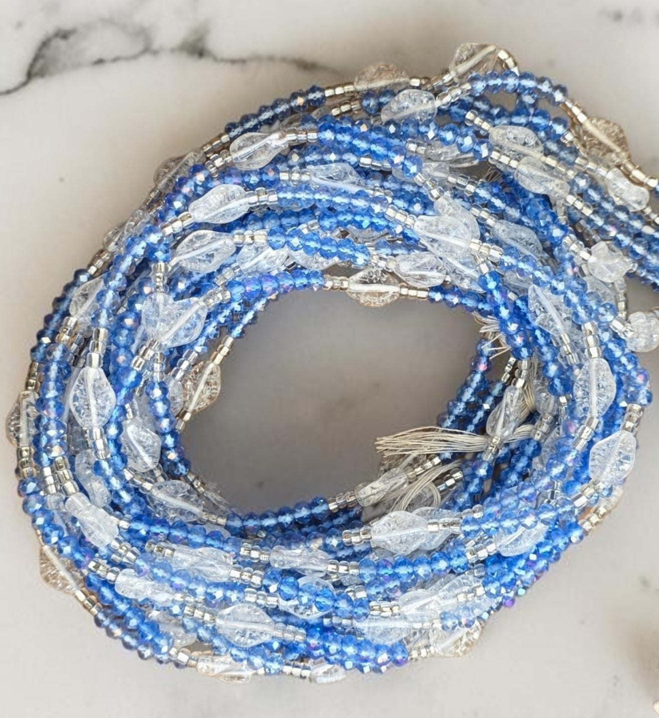 Waist Beads / Afrikaanse Heupketting Wit-Beu