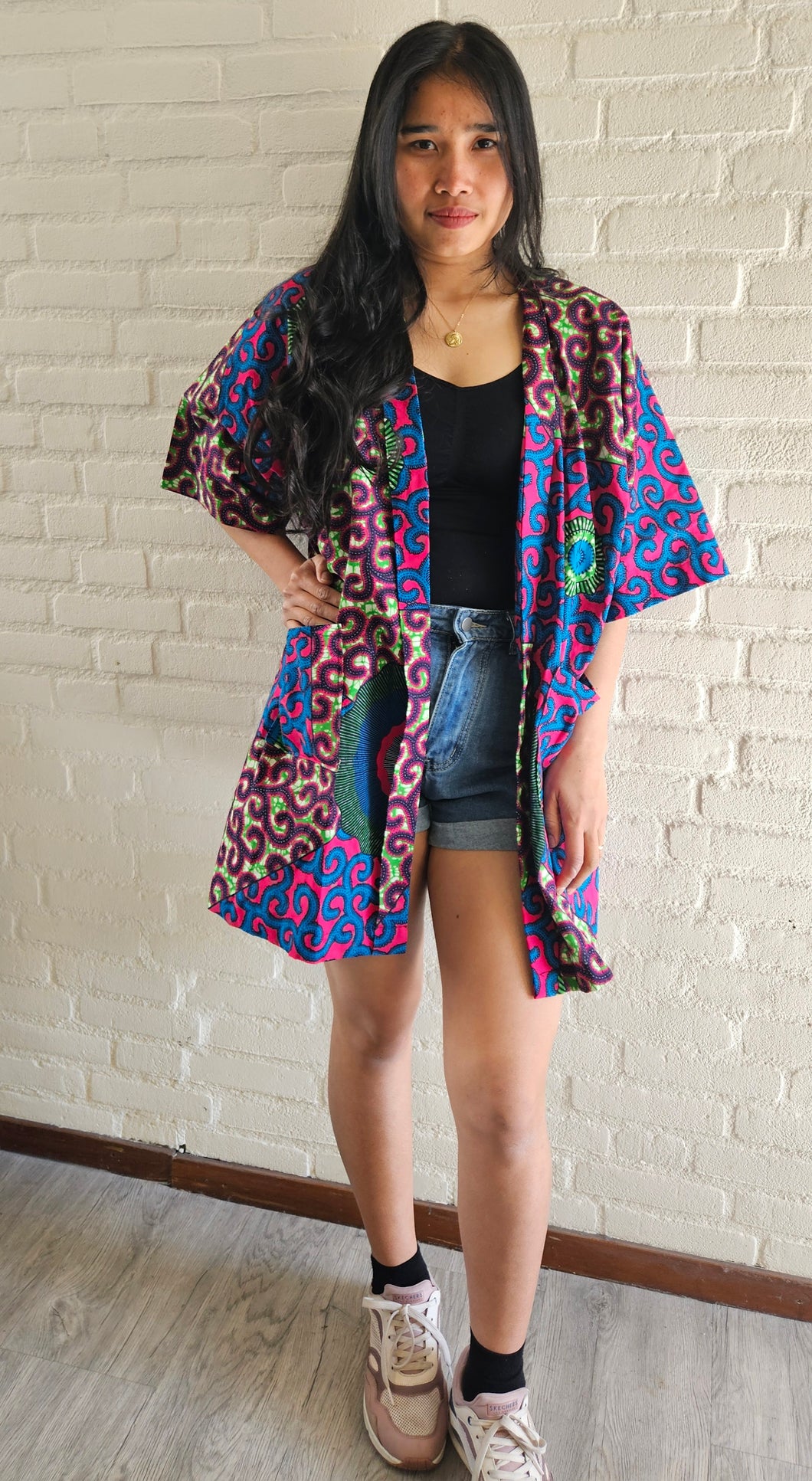 Kimono Vest van Afrikaanse Print