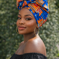 Hoofddoek/Headwrap in Afrikaanse Print
