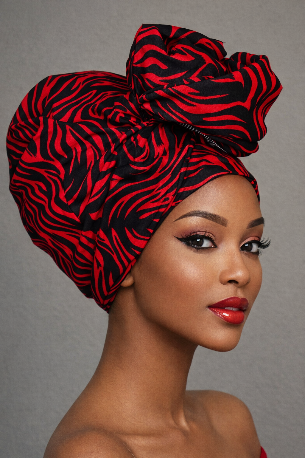 Hoofddoek/Headwrap in Afrikaanse Print