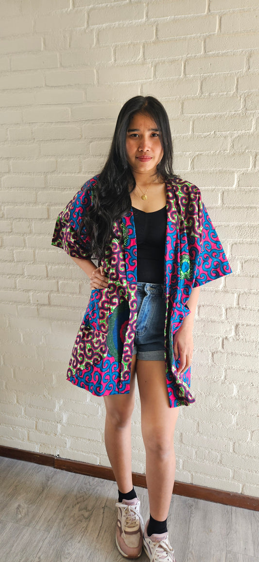 Kimono van Afrikaanse Print