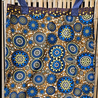 Tote Tas in Afrikaanse Print - Paars