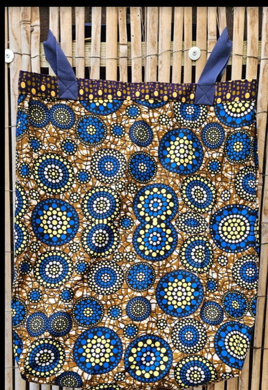 Tote Tas in Afrikaanse Print - Paars