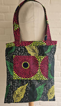 Afbeelding in Gallery-weergave laden, Tote Tas in Afrikaanse Print - Roze/Groen
