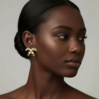 Akofena oorbellen – Adinkra symbool – goudkleurig