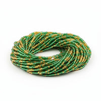 Waist Beads / Afrikaanse Heupketting Groen-Gold