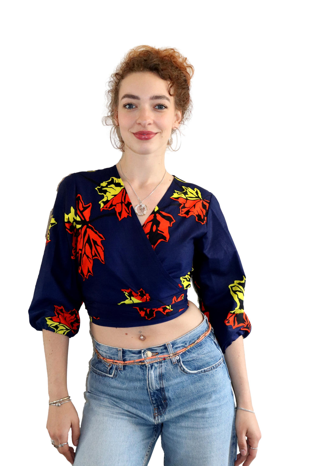 Wrap Top van Afrikaanse Print