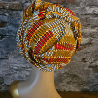 Hoofddoek/Headwrap in Afrikaanse Print