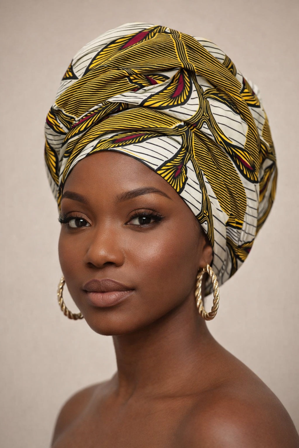 Hoofddoek/Headwrap in Afrikaanse Print