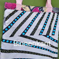 Nana's Tote Tas in Afrikaanse Print - Roze