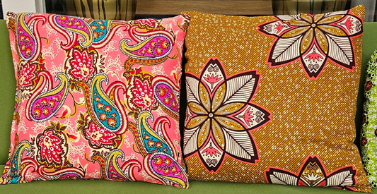 Kussenhoes in Afrikaanse Print