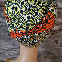 Hoofddoek/Headwrap in Afrikaanse Print