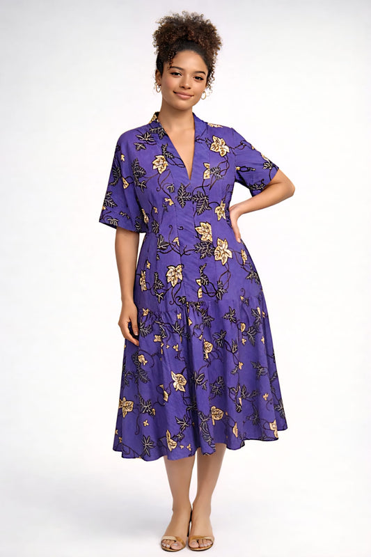 Bubu Jurk-Batik Print