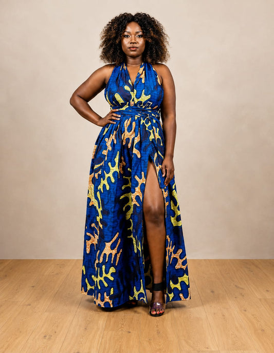 Infinity Multiway Maxi Jurk van Afrikaanse Print