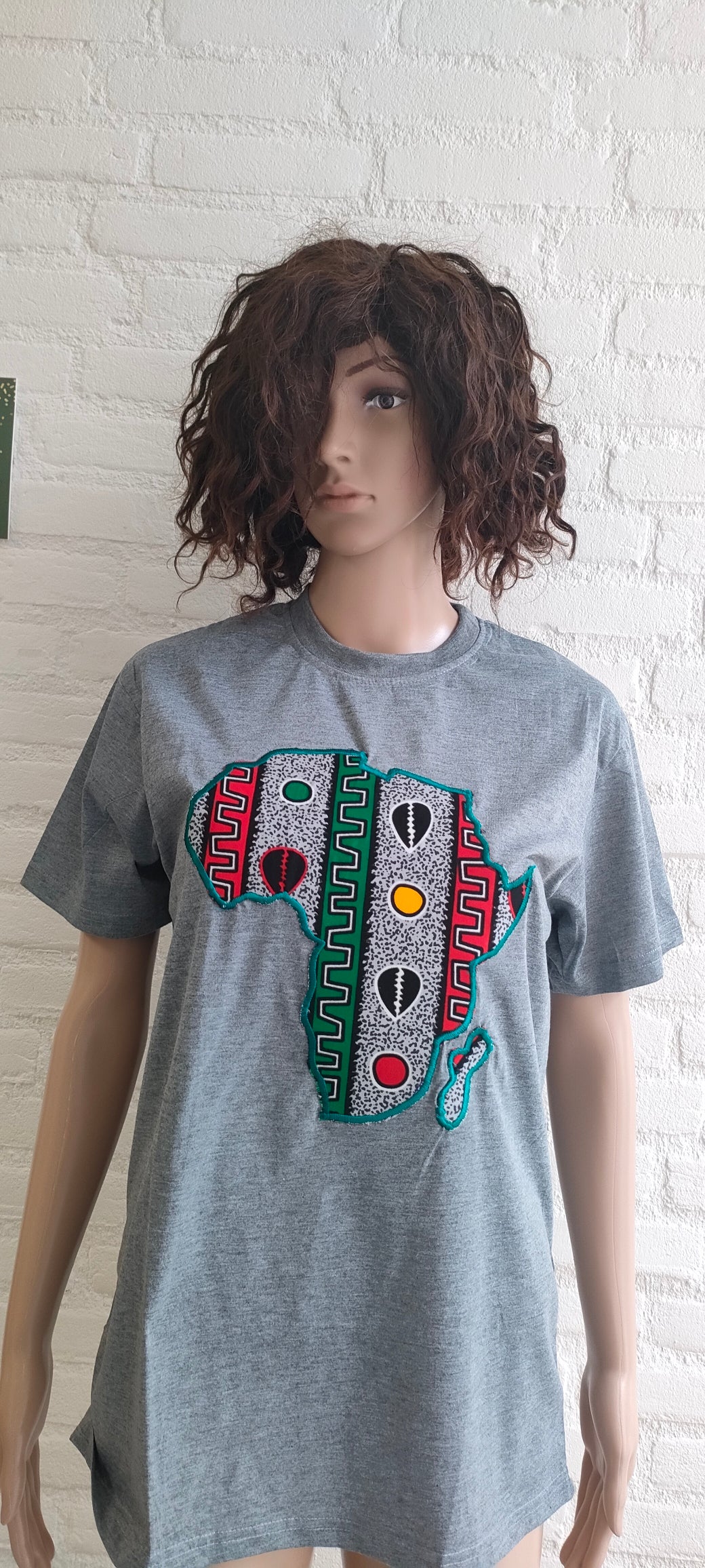 Afrikaanse Continent Print Tshirt (Unisex)