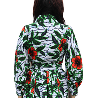 Afrikaanse Print Peplum Top - Multicolor 5