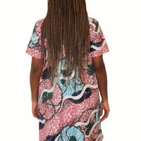 Tshirt Jurk van Afrikaanse Print - Multicolor 5
