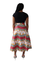 Charger l&#39;image dans la galerie, Wrap Maxi Rok van Afrikaanse Print - Multicolor
