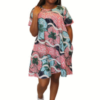 Tshirt Jurk van Afrikaanse Print - Multicolor 5