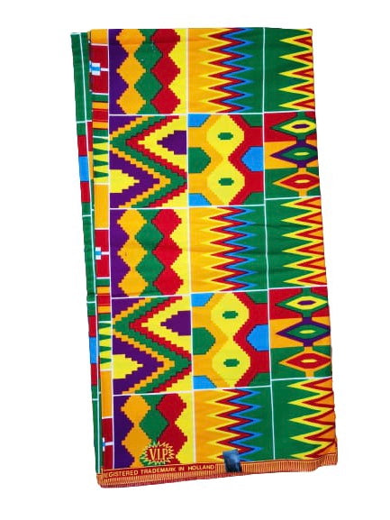 Ghana Kente Katoen Wax Stof